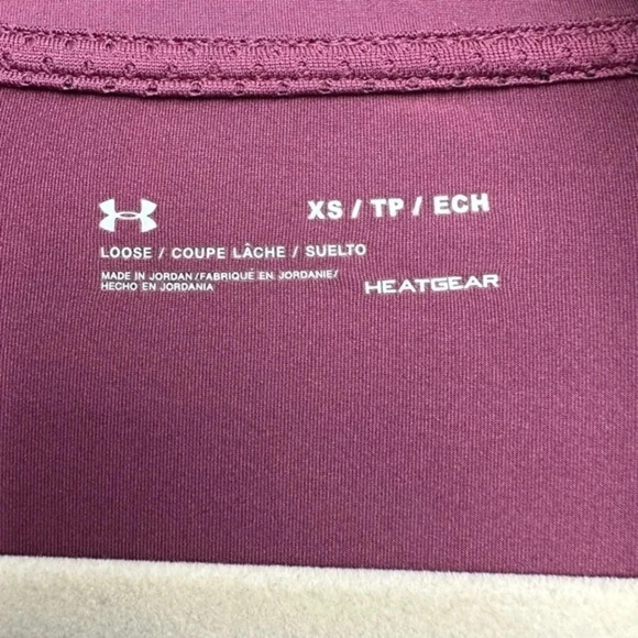 Under Armour Mauve Loose Heat Gear Zippered Front Track Jacket Size XS - Picture 6 of 10